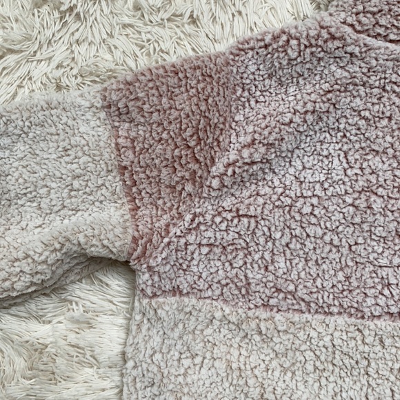 Love Tree 1/4 Zip Colorblock Sherpa ๐ Pink - Picture 12 of 13